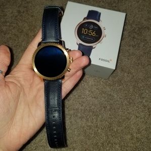 fossil q explorist rose gold